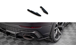 Heck Ansatz Flaps Diffusor passend für Audi RSQ8 Mk1 schwarz Hochglanz