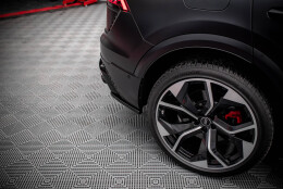 Heck Ansatz Flaps Diffusor passend für Audi RSQ8 Mk1 schwarz Hochglanz