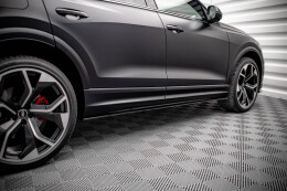 Seitenschweller Ansatz Cup Leisten für Audi RSQ8 Mk1 schwarz Hochglanz