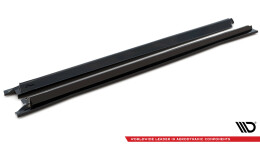 Seitenschweller Ansatz Cup Leisten für Audi RSQ8 Mk1 schwarz Hochglanz