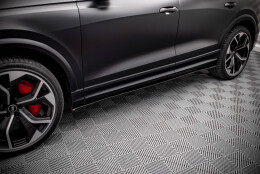Seitenschweller Ansatz Cup Leisten passend für Audi RSQ8 Mk1 schwarz Hochglanz