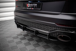 Street Pro Heckschürze Heck Ansatz Diffusor passend für Audi RSQ8 Mk1 SCHWARZ