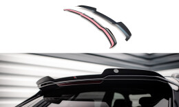 Höher Heck Spoiler Aufsatz Abrisskante für Audi RSQ8 Mk1 Facelift schwarz Hochglanz