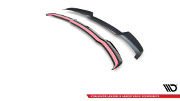Oberer Heck Spoiler Aufsatz Abrisskante passend für Audi RSQ8 Mk1 schwarz Hochglanz