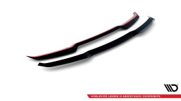 Oberer Heck Spoiler Aufsatz Abrisskante passend für Audi RSQ8 Mk1 schwarz Hochglanz