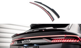 Unterer Heck Spoiler Aufsatz Abrisskante passend für Audi RSQ8 Mk1 schwarz Hochglanz
