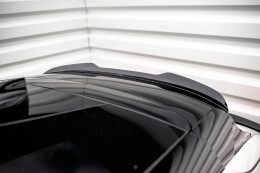 Oberer Heck Spoiler Aufsatz Abrisskante für Ford Mustang Mach-E Mk1 schwarz Hochglanz