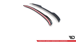 Oberer Heck Spoiler Aufsatz Abrisskante passend für Ford Mustang Mach-E Mk1 schwarz Hochglanz