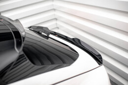 Niedriger Heck Spoiler Aufsatz Abrisskante für Ford Mustang Mach-E Mk1 schwarz Hochglanz