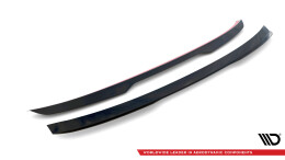 Unterer Heck Spoiler Aufsatz Abrisskante passend für Ford Mustang Mach-E Mk1 schwarz Hochglanz