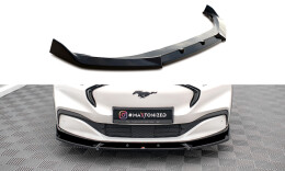 Cup Spoilerlippe Front Ansatz V.1 passend für Ford Mustang Mach-E Mk1 schwarz Hochglanz
