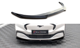 Cup Spoilerlippe Front Ansatz V.2 passend für Ford Mustang Mach-E Mk1 schwarz Hochglanz