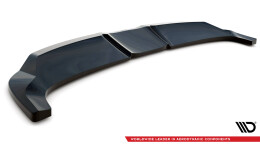 Mittlerer Cup Diffusor Heck Ansatz DTM Look passend für Ford Mustang Mach-E Mk1 schwarz Hochglanz