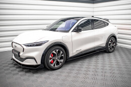 Street+ Seitenschweller Leisten passend für Ford Mustang Mach-E Mk1 schwarz Hochglanz