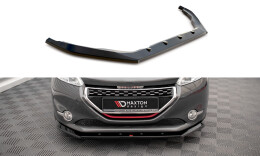 Cup Spoilerlippe Front Ansatz V.1 passend für Peugeot 208 GTi Mk1 schwarz Hochglanz