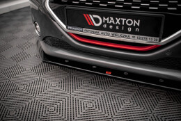 Cup Spoilerlippe Front Ansatz V.1 passend für Peugeot 208 GTi Mk1 schwarz Hochglanz