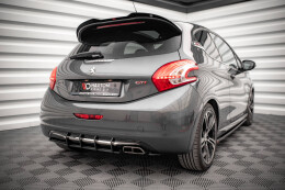 Street Pro Heckschürze Heck Ansatz Diffusor für Peugeot 208 GTi Mk1 schwarz