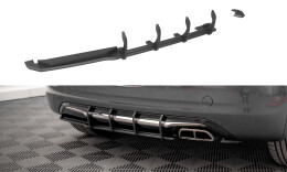 Street Pro Heckschürze Heck Ansatz Diffusor passend für Peugeot 208 GTi Mk1 rot