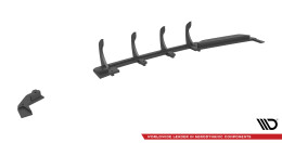 Street Pro Heckschürze Heck Ansatz Diffusor passend für Peugeot 208 GTi Mk1 rot