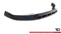 Cup Spoilerlippe Front Ansatz V.1 passend für BMW X4 M-Paket G02 Facelift schwarz Hochglanz