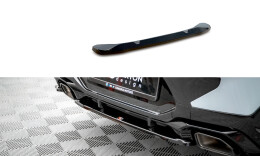 Mittlerer Cup Diffusor Heck Ansatz passend für BMW X4 M-Paket G02 Facelift schwarz Hochglanz