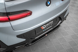Mittlerer Cup Diffusor Heck Ansatz passend für BMW X4 M-Paket G02 Facelift schwarz Hochglanz