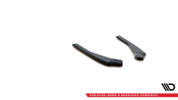 Heck Ansatz Flaps Diffusor passend für BMW X4 M-Paket G02 Facelift schwarz Hochglanz