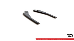 Heck Ansatz Flaps Diffusor passend für BMW X4 M-Paket G02 Facelift schwarz Hochglanz