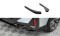 Heck Ansatz Flaps Diffusor passend für BMW X4 M-Paket G02 Facelift schwarz Hochglanz
