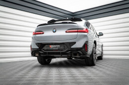 Street Pro Heckschürze Heck Ansatz Diffusor für BMW X4 M-Paket G02 M-Paket rot