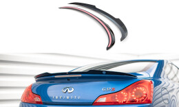 Heck Spoiler Aufsatz Abrisskante passend für Infiniti G37 Coupe schwarz Hochglanz