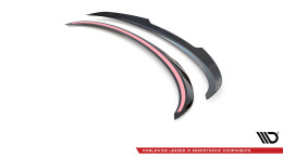 Heck Spoiler Aufsatz Abrisskante passend für Infiniti G37 Coupe schwarz Hochglanz