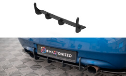 Street Pro Heckschürze Heck Ansatz Diffusor passend für Infiniti G37 Coupe schwarz-rot