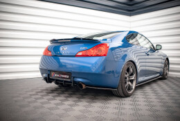 Street Pro Heckschürze Heck Ansatz Diffusor passend für Infiniti G37 Coupe schwarz-rot