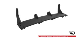 Street Pro Heckschürze Heck Ansatz Diffusor passend für Infiniti G37 Coupe schwarz-rot