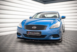 Cup Spoilerlippe Front Ansatz passend für Infiniti G37 Coupe schwarz Hochglanz
