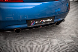 Mittlerer Cup Diffusor Heck Ansatz passend für Infiniti G37 Coupe schwarz Hochglanz