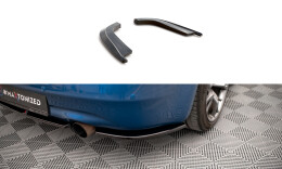 Heck Ansatz Flaps Diffusor passend für Infiniti G37 Coupe schwarz Hochglanz