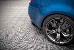 Heck Ansatz Flaps Diffusor passend für Infiniti G37 Coupe schwarz Hochglanz