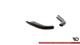 Heck Ansatz Flaps Diffusor passend für Infiniti G37 Coupe schwarz Hochglanz