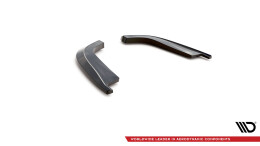 Heck Ansatz Flaps Diffusor passend für Infiniti G37 Coupe schwarz Hochglanz