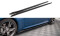 Seitenschweller Ansatz Cup Leisten für Infiniti G37 Coupe schwarz Hochglanz