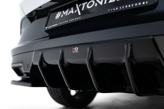 Heck Ansatz Diffusor V.2 passend für Cupra Formentor Mk1 Facelift schwarz Hochglanz