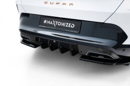 Heck Ansatz Diffusor V.2 passend für Cupra Formentor Mk1 Facelift schwarz Hochglanz