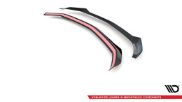 Oberer Heck Spoiler Aufsatz Abrisskante passend für Lamborghini Urus Mk1 schwarz Hochglanz