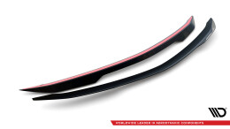 Unterer Heck Spoiler Aufsatz Abrisskante passend für Lamborghini Urus Mk1 schwarz Hochglanz