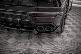 Mittlerer Cup Diffusor Heck Ansatz DTM Look für Lamborghini Urus Mk1 schwarz Hochglanz