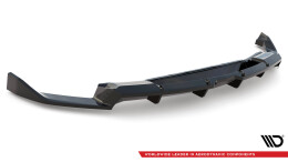 Mittlerer Cup Diffusor Heck Ansatz DTM Look passend für Lamborghini Urus Mk1 schwarz Hochglanz