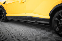 Seitenschweller Ansatz Cup Leisten passend für Lamborghini Urus Mk1 schwarz Hochglanz