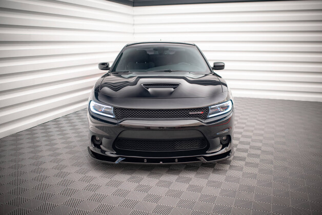 Street+ Spoilerlippe Front Ansatz V.2 passend für Dodge Charger SRT Mk7 FL schwarz Hochglanz